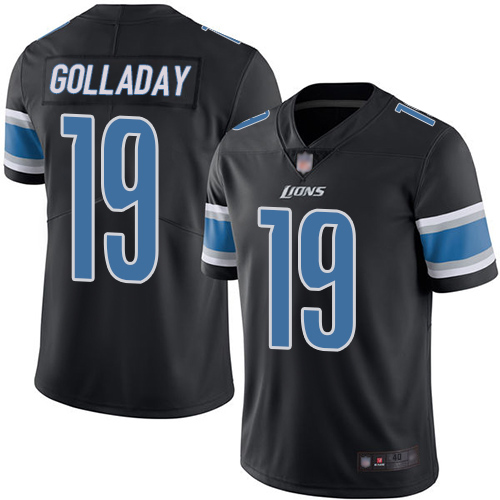 Detroit Lions Limited Black Men Kenny Golladay Jersey NFL Football #19 Rush Vapor Untouchable